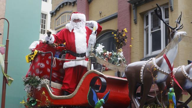 Santa. Hobart Christmas Pageant 2024.  Picture: Nikki Davis-Jones