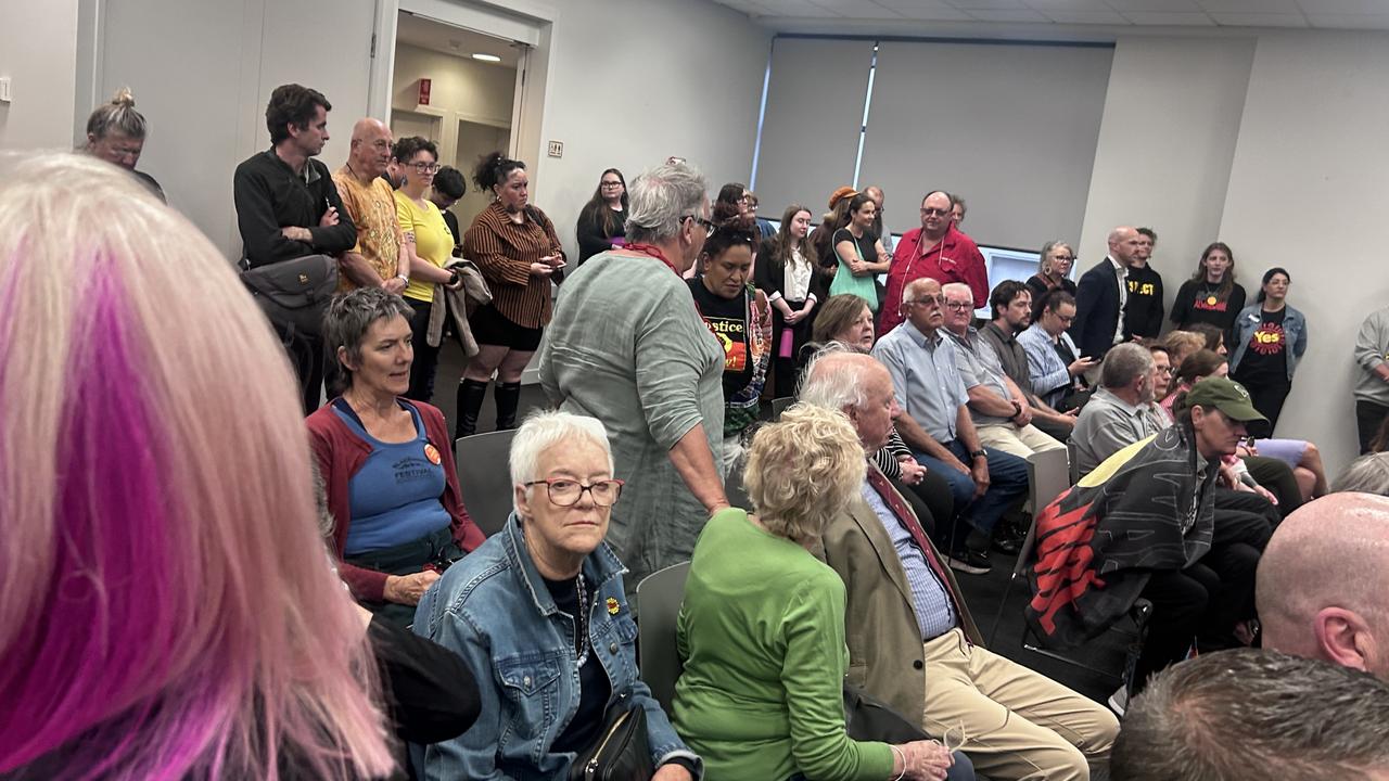 It was standing room only at Tuesday night’s council meeting.