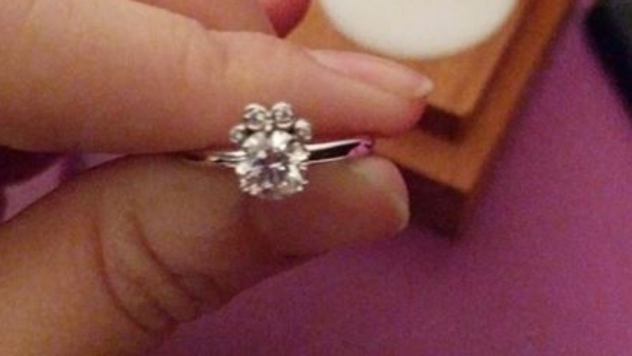 Paw print 2024 engagement ring