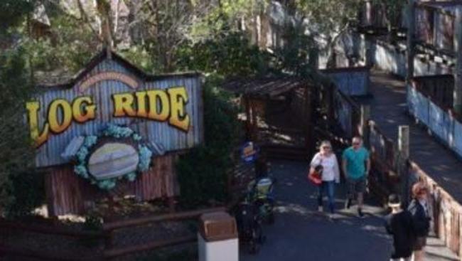 Dreamworld's log ride was shut in April after a man almost died on the ride. Picture: Supplied