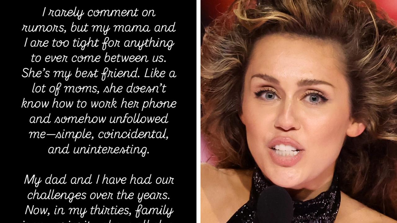 Miley issues rare statement about private life