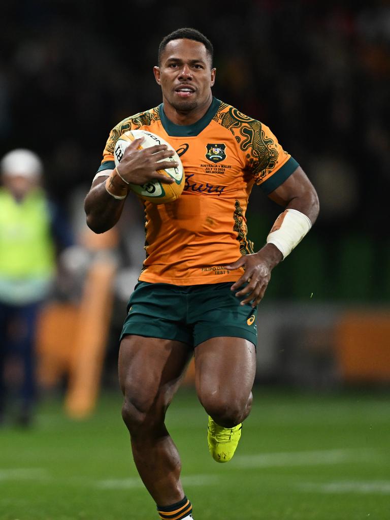 Daugunu has committed to the Wallabies for the 2027 World Cup run. Picture: Daniel Pockett/Getty Images
