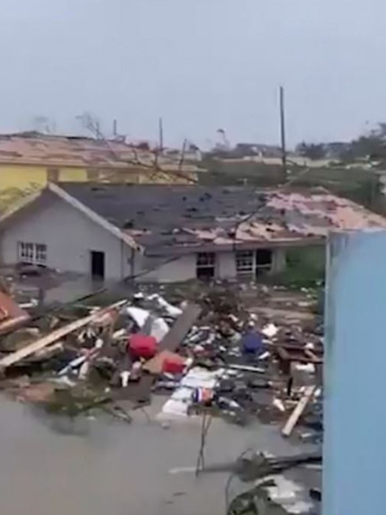 Hurricane Dorian has destroyed parts of the Bahamas. Picture: Twitter