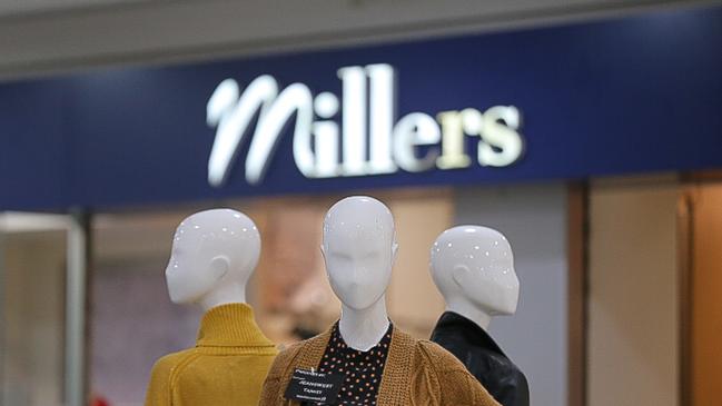 A Millers retail store in Sydney. Picture: Steven Saphore