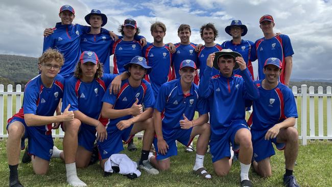 Jamie Dickson (back row, far left) played a key role in Newcastle’s Country Colts tournament win. Photo: Kevin Merrigan