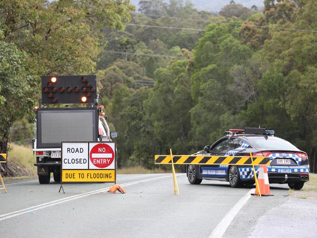 Road Closure on Maudsland Rd, Maudsland. Picture: Glenn Hampson.