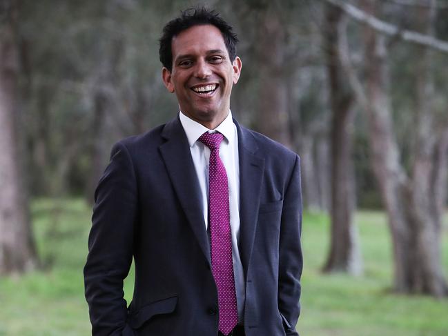 Labor candidate Chris Gambian at Revesby Beach, Picnic Point. Picture: Carmela Roche