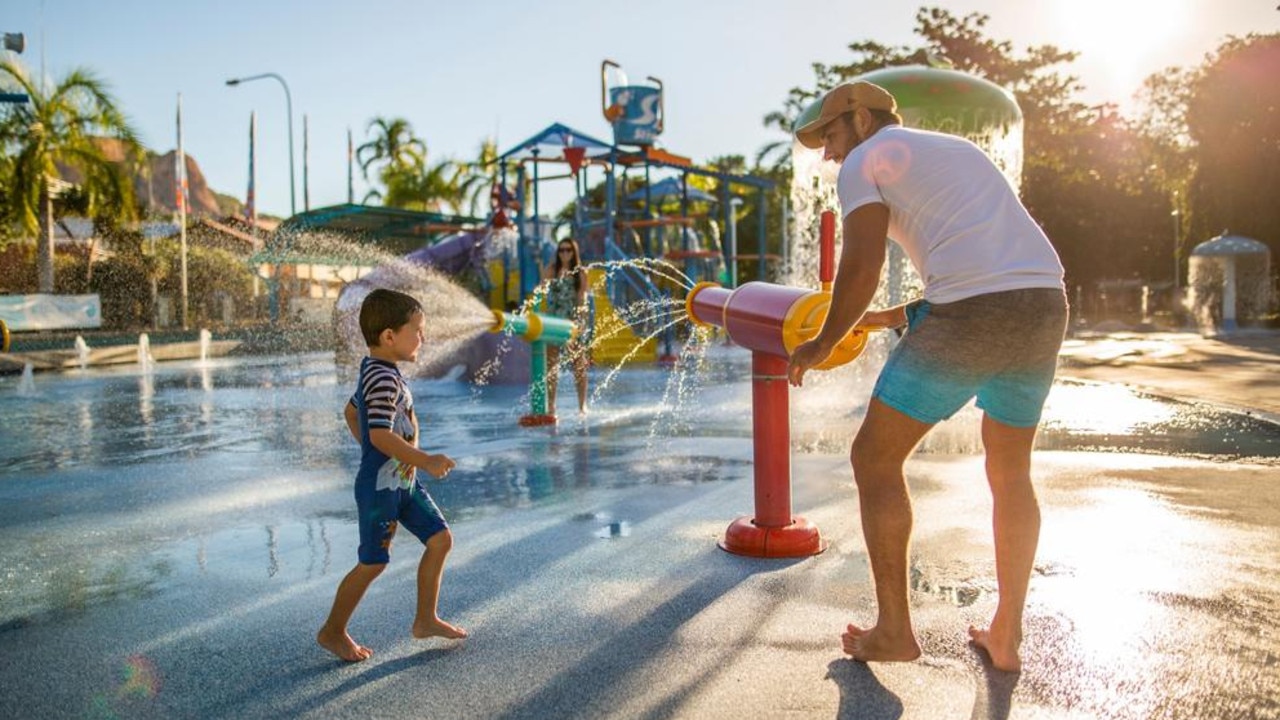 Playing at the Strand Waterpark, Townsville. Picture: File