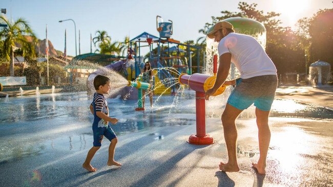 Playing at the Strand Waterpark, Townsville. Picture: File