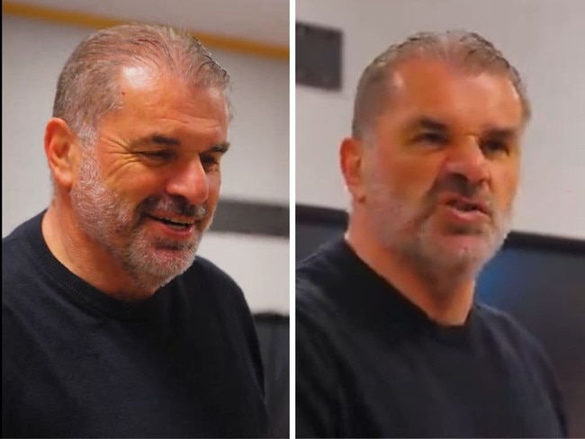Ange Postecoglou brought the house down with a post-game speech.