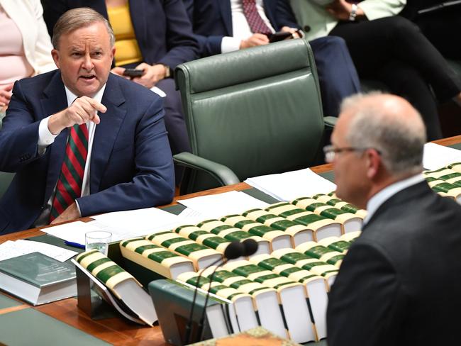 Leader of the Opposition Anthony Albanese has gone ahead of Scott Morrison as the preferred PM. Picture: AAP