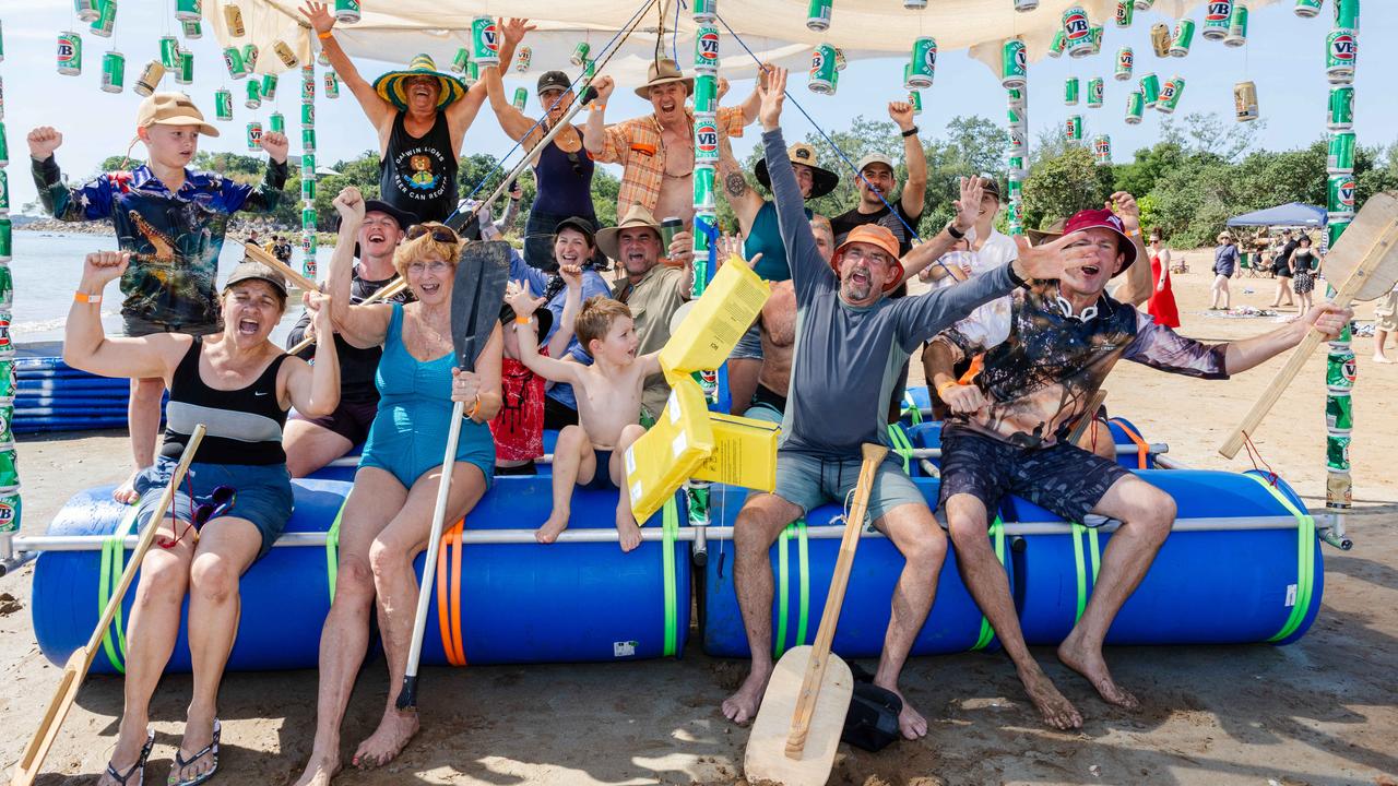 Down Under at the Darwin Beer Can Regatta at Mindil Beach, 2025. Picture: Pema Tamang Pakhrin