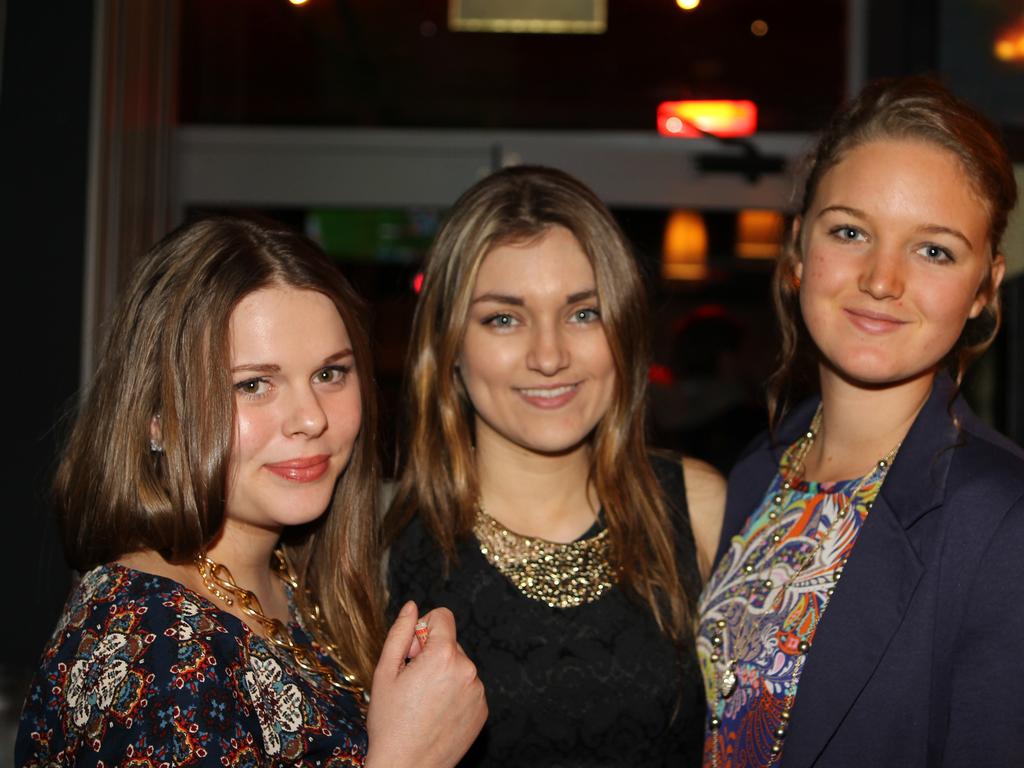 Nitelife- Out and About: Jaime Hanns, Tiff Waller and Carlyn Percy at the Cube Hotel. Photo Allan Scurr / The Chronicle