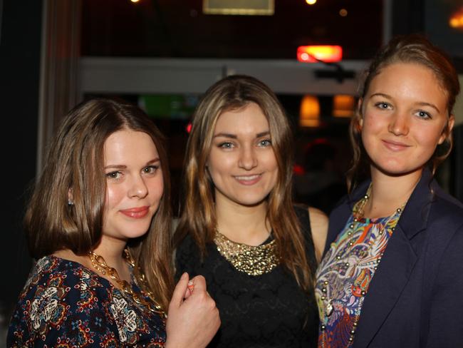 Nitelife- Out and About: Jaime Hanns, Tiff Waller and Carlyn Percy at the Cube Hotel. Photo Allan Scurr / The Chronicle