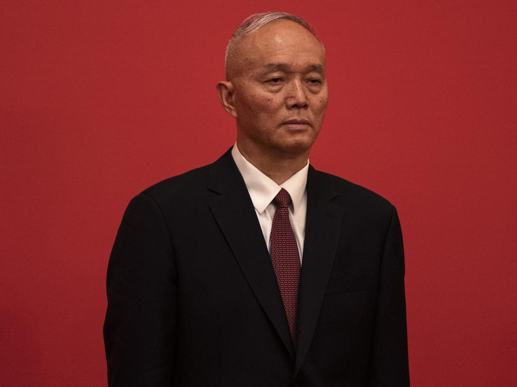 Cai Qi oversaw the Beijing Winter Olympics in February. Picture: Kevin Frayer/Getty Images