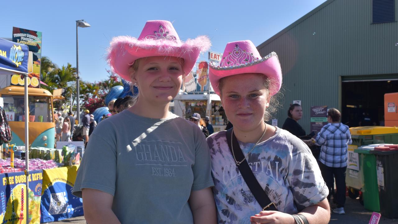 Emma and Amelia at the 2024 Rockhampton Agricultural Show.