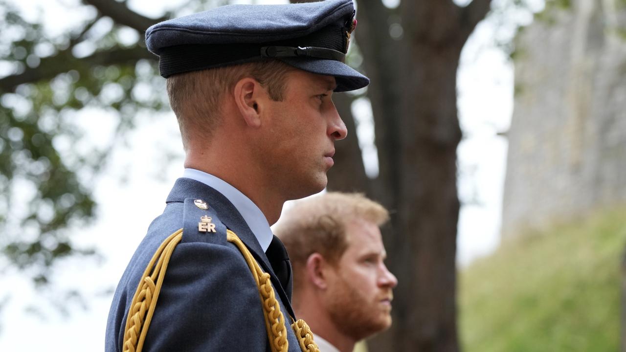 Brothers at war: Prince William, left, and Prince Harry. Picture: WPA Pool/Getty