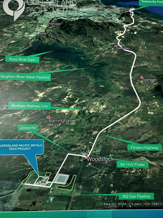 A map of the Lansdown Eco-Industrial Precinct.