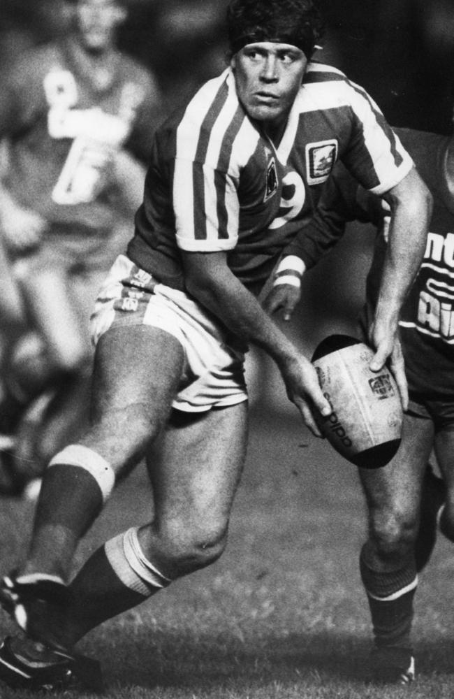 Redcliffe legend Wally Fullerton Smith in action.