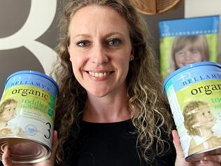 Laura McBain CEO of Tasmanian company Bellamy's Organic with organic baby formula.