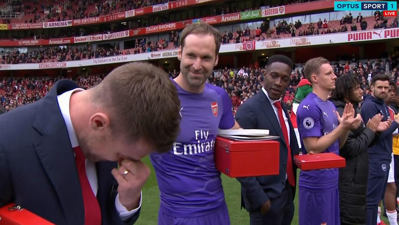 Aaron Ramsey was brought to tears during his Arsenal farewell