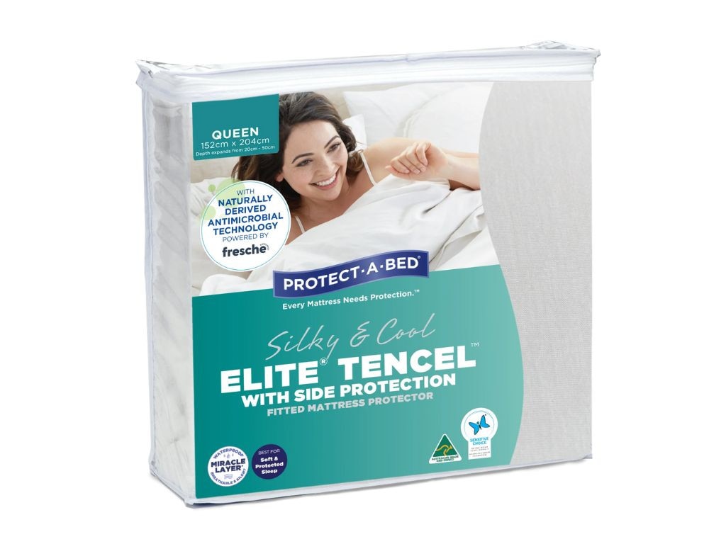 Tencel mattress protectors are great for anyone who tends to get hot during the night. Picture: Protect-A-Bed.