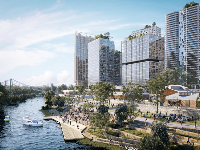 Moore Point proposed development at Liverpool. Picture: Supplied by NSW Government