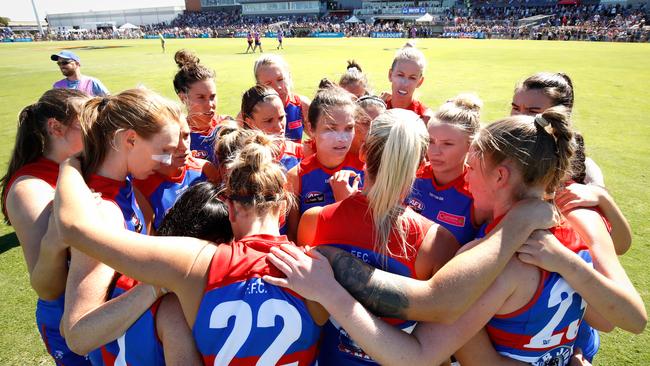The AFL spent less money on marketing for the 2018 AFLW season. Photo: Adam Trafford/AFL Media/Getty Images