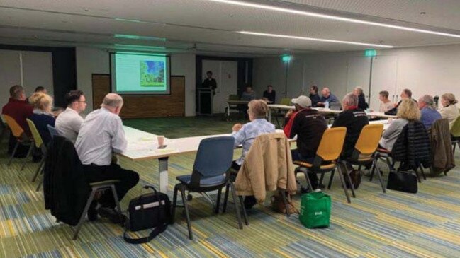 A community consultation workshop took place in April 2022 to incorporate community feedback into the project. Picture: Andrew Zbik; Lane Cove Council Mayor Facebook