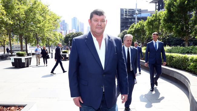 Billionaire James Packer continues to give evidence at the casino inquiry. Picture: Aaron Francis/The Australian