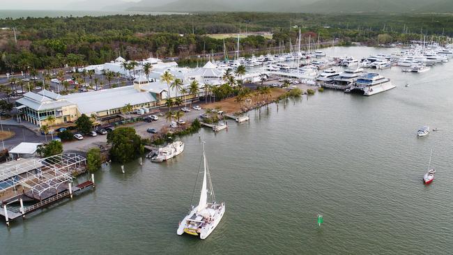 Am ariel view of the Crystalbrook Collection owned Port Douglas marina. The hotel chain had plans to redevelop the marina to include a six star hotel and luxury villas. PICTURE: BRENDAN RADKE