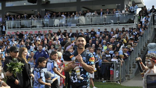 Cronulla Sharks v Gold Coast Titans at C.ex Stadium Coffs Harbour.