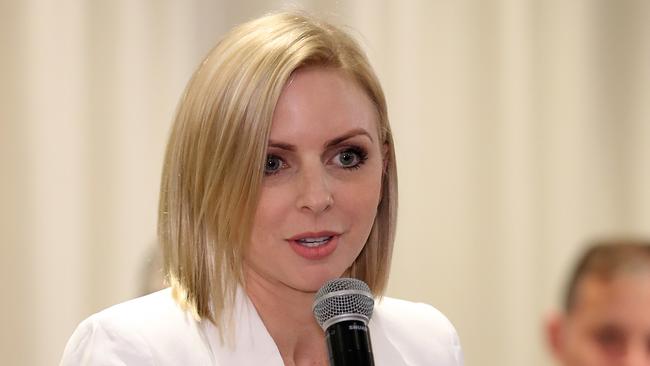 Georgi Leader speaking at a Labor Community Cabinet Meeting at Currumbin RSL. Photo by Richard Gosling.