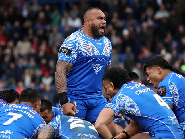 Junior Paulo has led Samoa superbly throughout the World Cup. Picture: Jan Kruger/Getty Images for RLWC