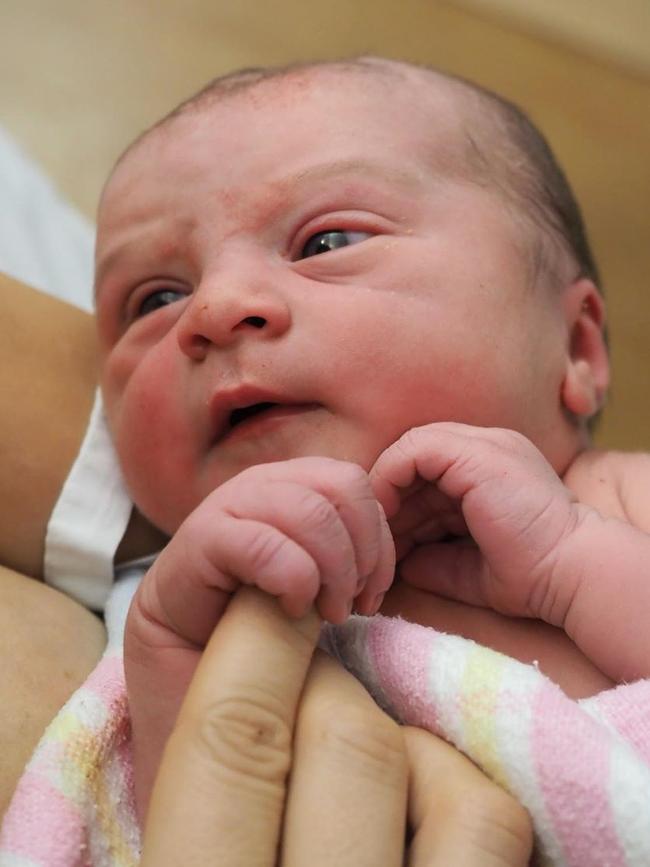 They named their daughter Marlie-Mae Rose. Picture: Instagram/@ladyandacat