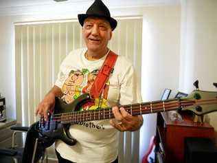 ROCKING RAY: Bass player Ray Norman feels forever young thanks to his love of music. Picture: Allan Reinikka ROK140619abass1