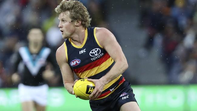 Rory Sloane was another Crow to be sidelined with injury this year. Picture: Sarah Reed