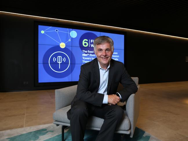 NBN Co CEO Stephen Rue at their offices in North Sydney after announcing company financial results. Britta Campion / The Australian