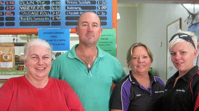 BYE-BYE: Widgee General Store's current owners Karen and Peter Alexander (left) are looking to move on from the business. Picture: Contributed