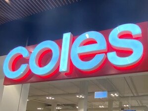 Huge lines outside Coles at Wentworth Pt, Sydney, April 10, 2020, as new COVID-19 rules are implemented - only a certain number of shoppers are allowed in a store at nay one time. Picture: Supplied