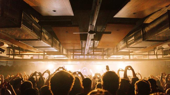 The Amity Affliction performing at the Uni Bar in 2024. The Uni Bar at the University of Tasmania Sandy Bay campus will close. Picture: Zoe Lowry