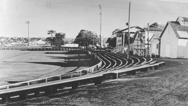 The grandstand and pavilions at Brookvale Park. Picture Northern Beaches Library