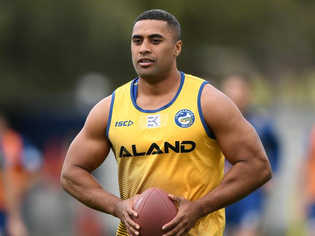 Michael Jennings of the Parramatta Eels during a training session in Sydney, Thursday, September 12, 2019. (AAP Image/Joel Carrett) NO ARCHIVING