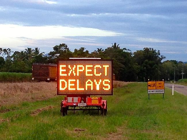 generic and TMR and roadworks and sign