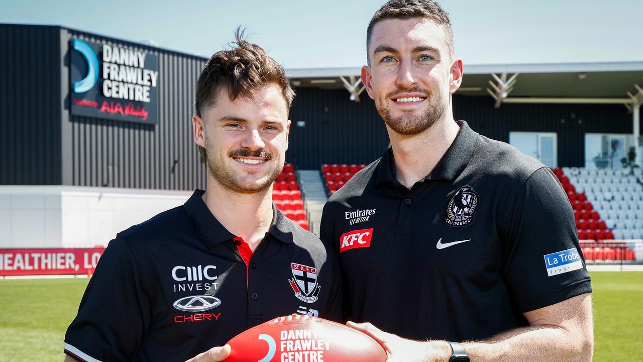 The Saints and Pies will play off in Spud’s Game in round 2. Picture: Michael Willson/AFL Photos