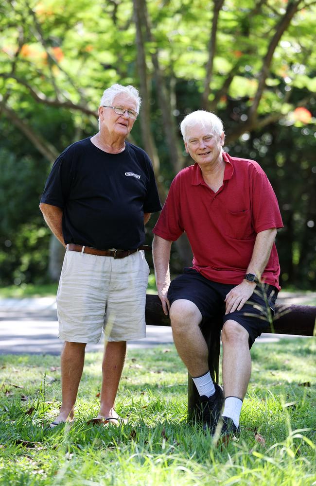 Aspley residents Barry Elliott and Jim Williams. Picture: Tara Croser.