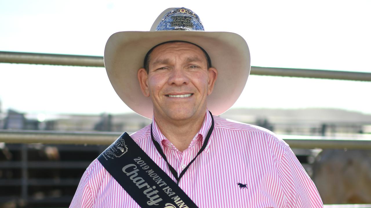 Rodeo ambassador Tony (Tonka) Toholke poses as a representative of the Charity Queen Quest. Picture: AAP Image/Dan Peled