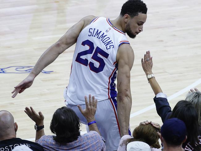 Ben Simmons attacked the fans more times than he did the rim.