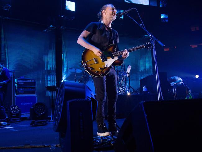 Yorke said performing in Israel didn’t mean Radiohead supports the Netanyahu government. Picture: Charles Sykes/Invision/AP