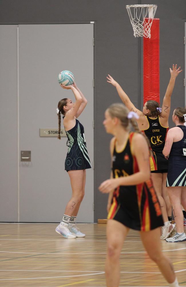 QISSN 2024 pool round action between Coomera Anglican College and Rockhampton Grammar School